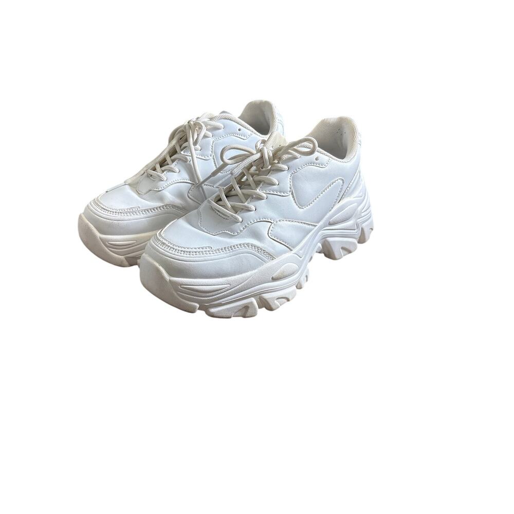 Berness Blair Dad White Chunky Platform Sneaker Sz 9